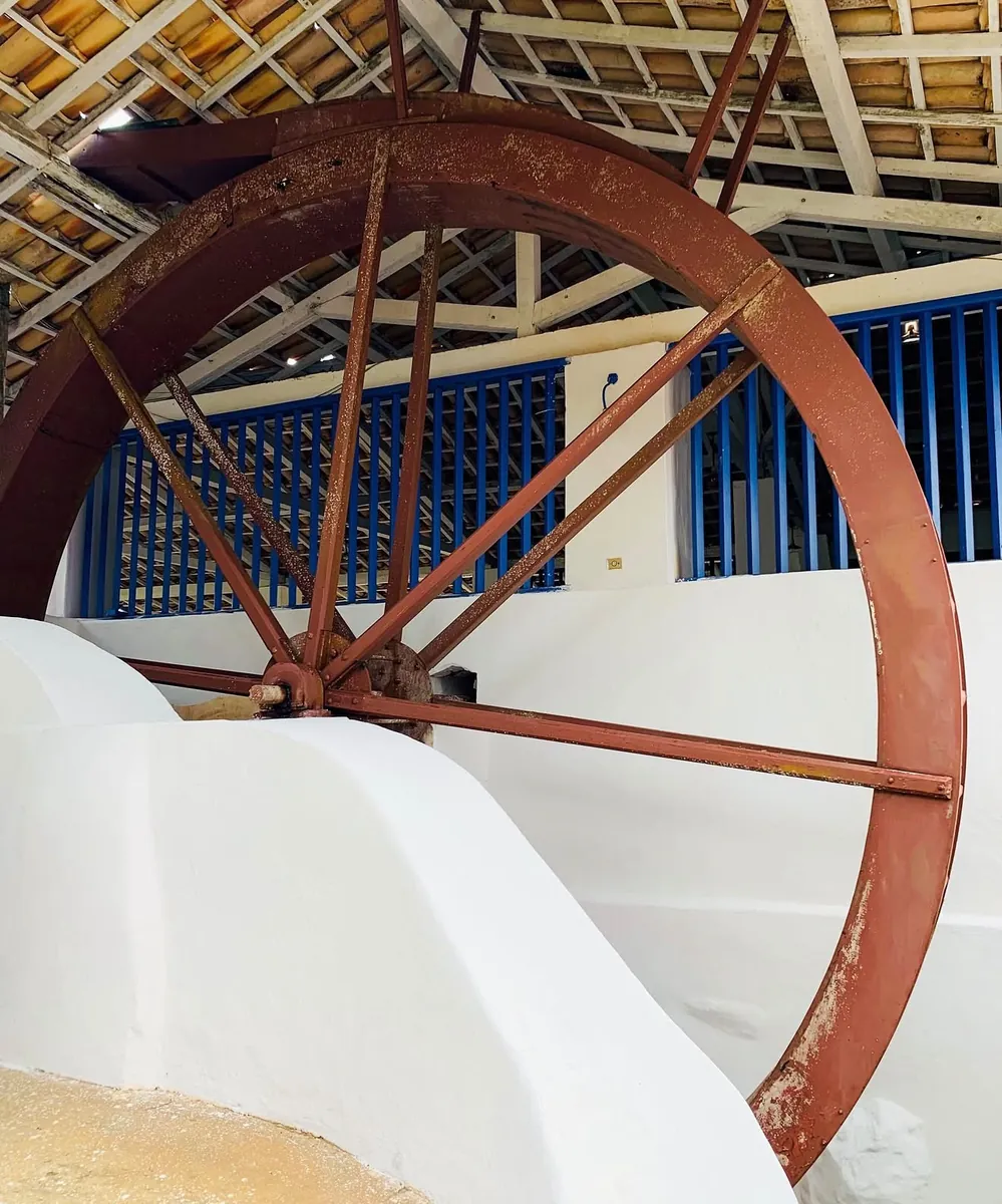 Antiga roda d’água do engenho de açúcar