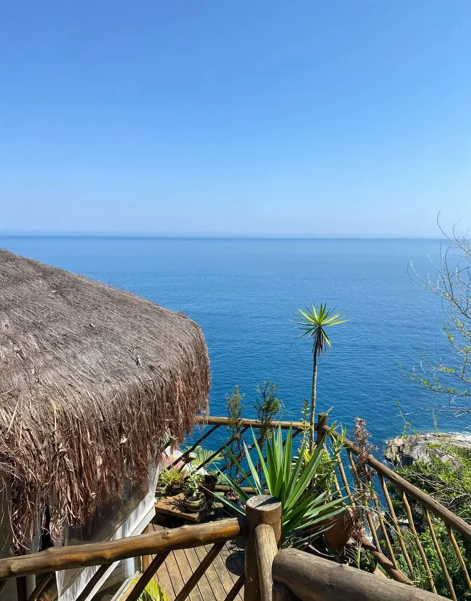 Vista do All Mirante para o mar aberto no sul de Ilhabela